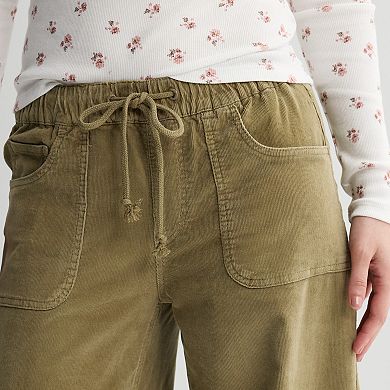 Juniors' Project Indigo Mid Rise Barrel Leg Pants