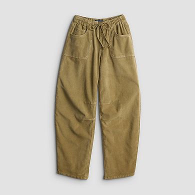 Juniors' Project Indigo Mid Rise Barrel Leg Pants