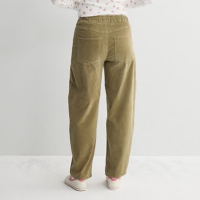 Juniors' Project Indigo Mid Rise Barrel Leg Pants