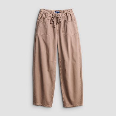 Juniors' Project Indigo Non-Denim Barrel Leg Jeans