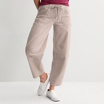 Juniors' Project Indigo Non-Denim Barrel Leg Jeans