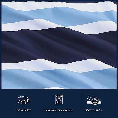 Nautica Stripe Comforter Set with Sheets