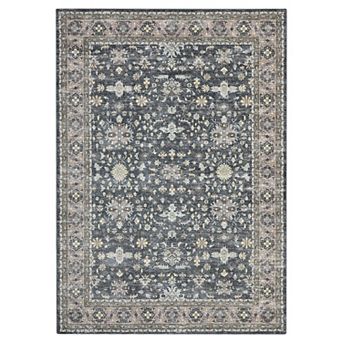 Low-Pile Boho Rug Soft, Washable Non-Slip Throw for High-Traffic Areas