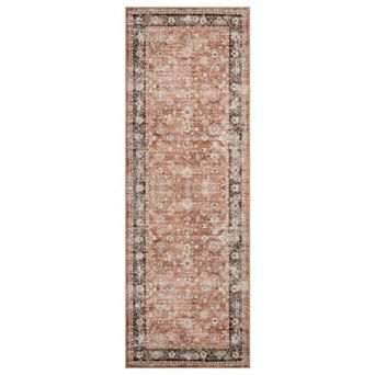 Area Rug Indoor Vintage Living Room Carpet Washable Distressed Rug Bedroom Office Dining Room