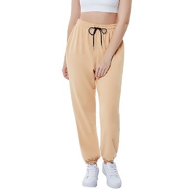 Women's Sweatpants Joggers Athletic Pants Casual Trousers Front Tie with Pockets