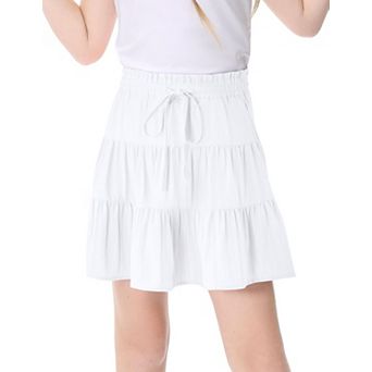 Girls Short Skirt with Built-In Shorts with Pockets