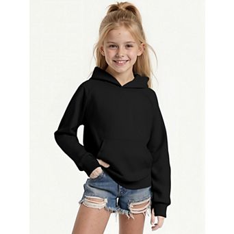 Girls Hoodie Sweatshirt Fall Lightweight Pullover Christmas Top with Thumb Hole