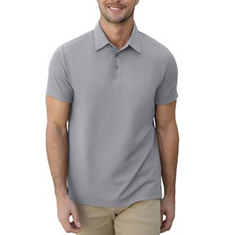 Men's Polo Shirts Short Sleeve Performance for Golf Tennis Casual Collared T-Shirt