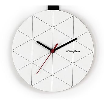 MIDOLA Black 15 in Minimalist Metal Wall Clock
