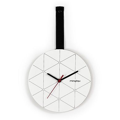 MIDOLA Black 15-in. Minimalist Metal Wall Clock