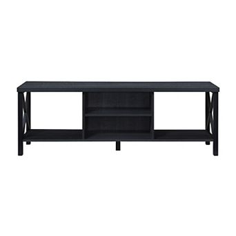 58.27 in Wood TV Stand with 4 Storage Shelves Fits TV's up to 65 in