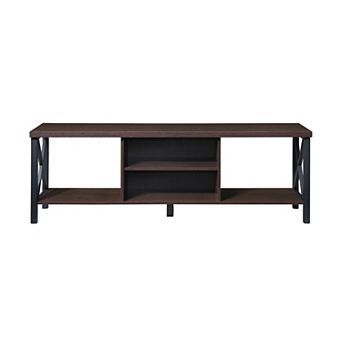 58.27 in Wood TV Stand with 4 Storage Shelves Fits TV's up to 65 in