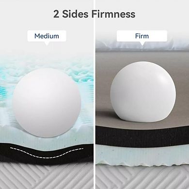 Opoiar Firm 3-Inch Mattress Topper with Zoned Support Foam