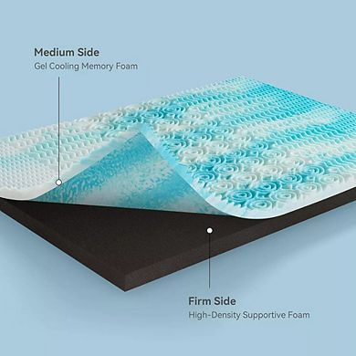 Opoiar Firm 3-Inch Mattress Topper with Zoned Support Foam