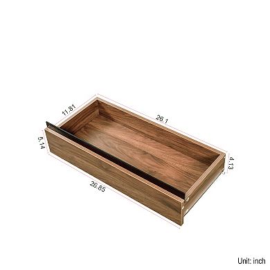 BONAUGURE 28-in. Stackable Modular Storage Cabinet with 2 Drawers