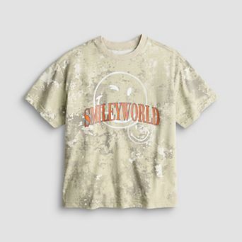 Boys 4-20 SmileyWorld Camo Short Sleeve Graphic Tee