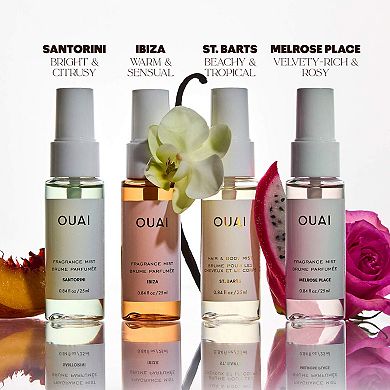 Mini St. Barts, Ibiza, Santorini & Melrose Hair & Body Mist Set