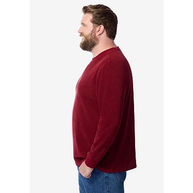 KingSize Men's Big & Tall Soft Waffle Crewneck