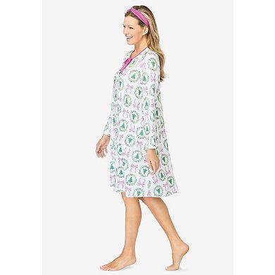 Dreams & Co. Plus Size Keyhole Gown & Headband