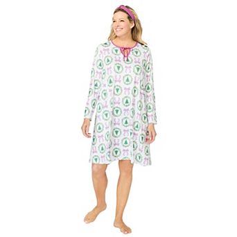 Dreams & Co. Plus Size Keyhole Gown & Headband