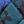 Blue Stencil Foliage