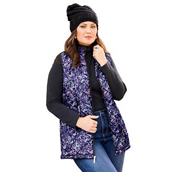 Catherines Women's Plus Size Quilted Puffer Vest