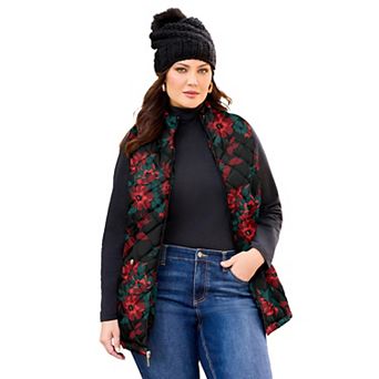 Catherines Women's Plus Size Quilted Puffer Vest