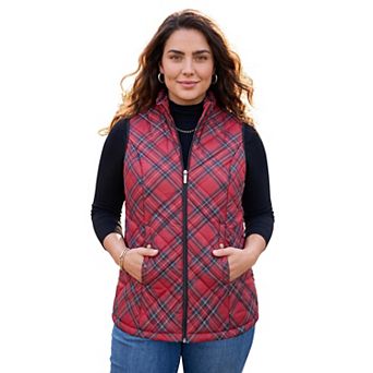 Catherines Women's Plus Size Quilted Puffer Vest