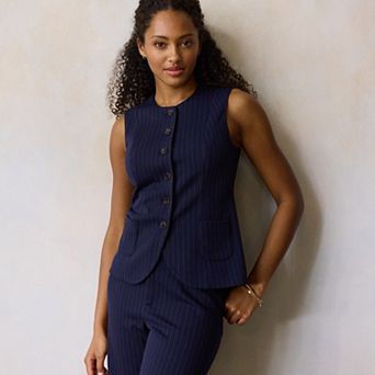Women's LC Lauren Conrad Longline Crewneck Vest