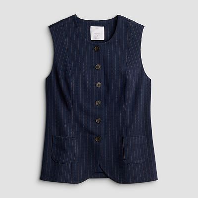 Women's LC Lauren Conrad Longline Crewneck Vest