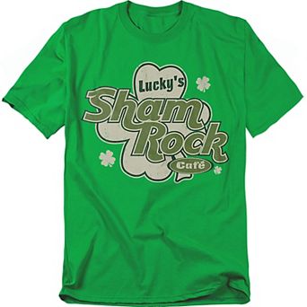 Big & Tall Lucky's Shamrock Cafe Graphic Tee