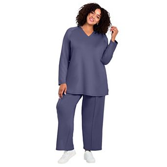 Avenue Women's Plus Size V-Neck Tunic Top