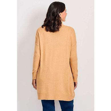 Avenue Women's Plus Size Turtleneck Tunic Sweater