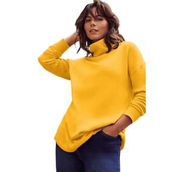 Avenue Women's Plus Size Turtleneck Tunic Sweater