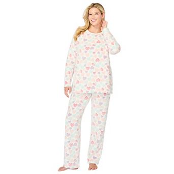 Avenue Women's Plus Size Body 2 pc Fluffy PJ Set