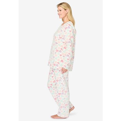 Avenue Women's Plus Size 2-Piece Fluffy PJ Set