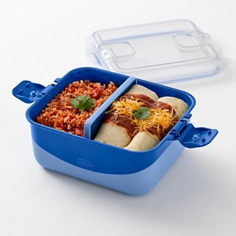 Rubbermaid Pack & Go Divided Rectangle Microwaveable Container