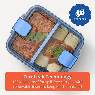 Rubbermaid Pack & Go Divided Rectangle Microwaveable Container