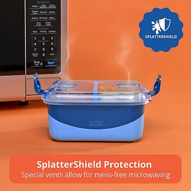 Rubbermaid Pack & Go Divided Rectangle Microwaveable Container