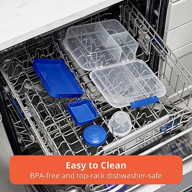 Rubbermaid Pack & Go Divided Rectangle Microwaveable Container