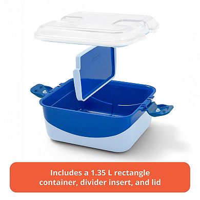 Rubbermaid Pack & Go Divided Rectangle Microwaveable Container