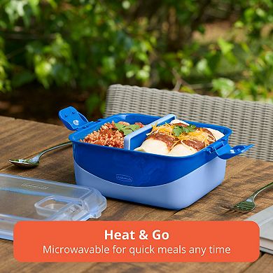 Rubbermaid Pack & Go Divided Rectangle Microwaveable Container