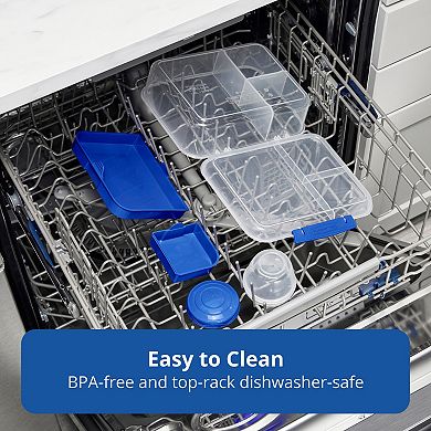 Rubbermaid Pack & Go Three-Compartment Meal Prep Container