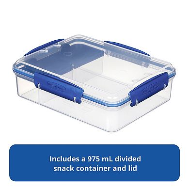 Rubbermaid Pack & Go Three-Compartment Meal Prep Container