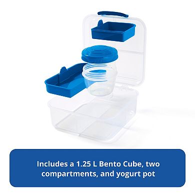 Rubbermaid Pack & Go 1.25 L Bento Cube Meal Prep Container