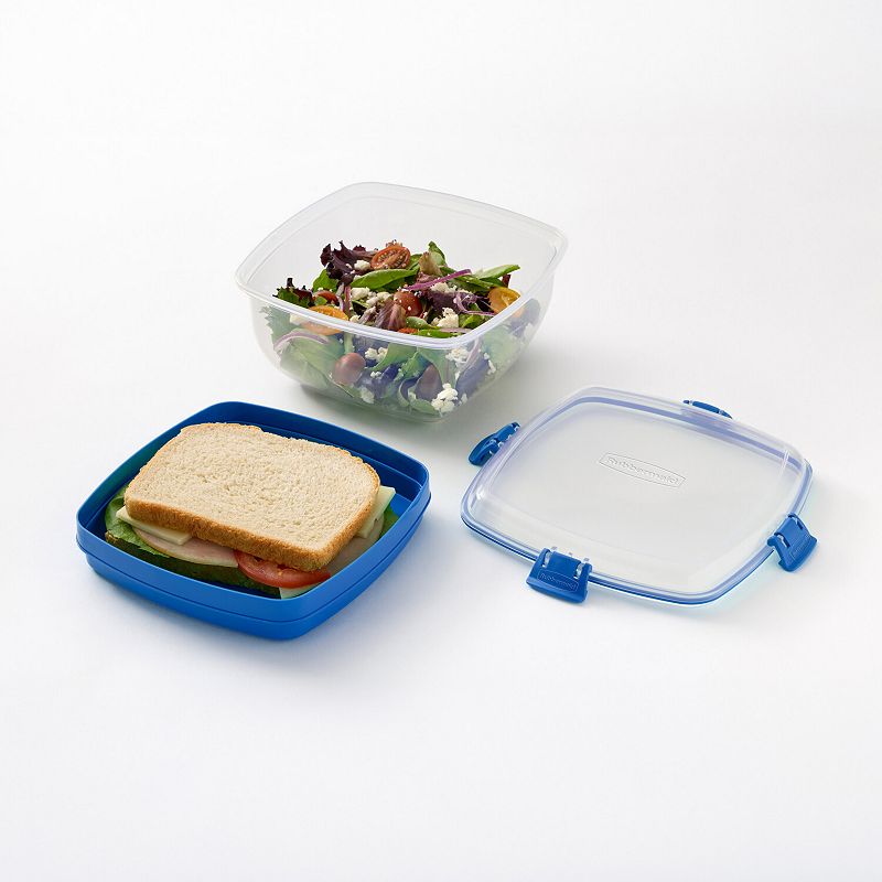 Rubbermaid Pack & Go 1.63 L Meal Prep Container, Blue