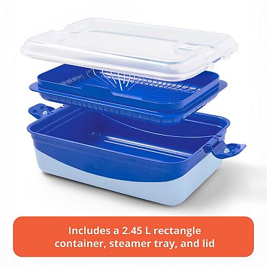 Rubbermaid Pack & Go 2.45 L Rectangle Microwaveable Container