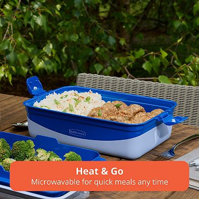 Rubbermaid Pack & Go 2.45 L Rectangle Microwaveable Container