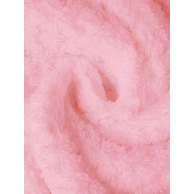 Women's Bath Wrap Towel Dress Terry Wrap Bathrobe Tie Spa Gym Shower Robe with Pockets