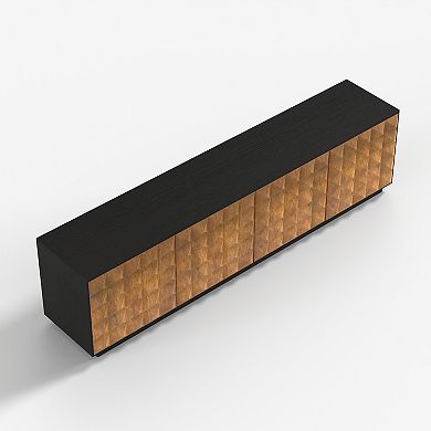 Modern 87" Extra-Long TV Stand for 75+ Inch TVs